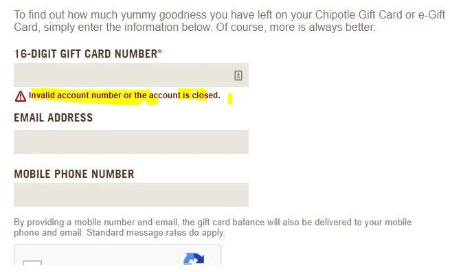 Chipotle Gift Card Balance How to Check
